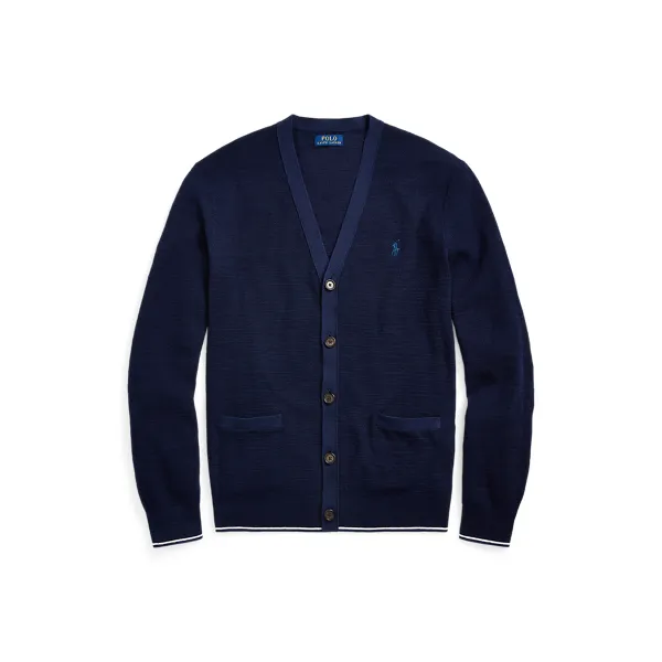 LSTXTVNCRDG-LONG SLEEVE-CARDIGAN, BLUE, M