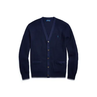 LSTXTVNCRDG-LONG SLEEVE-CARDIGAN, BLUE, M