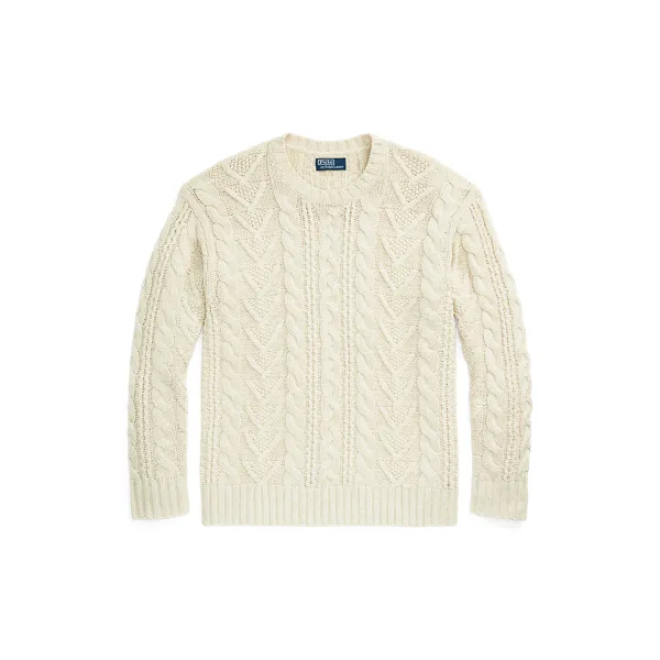 COTTON BLEND-LSL-PLO, BEIGE/NATURALS, L