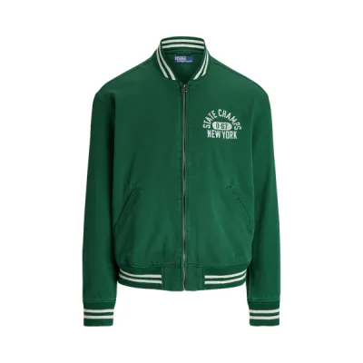 VARSITY JKT-UNLINED-BOMBER, GREEN, M
