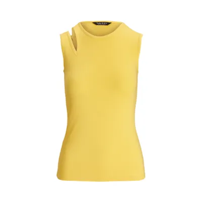 CM 2X2 RIB-SLS-TSH, YELLOW, L