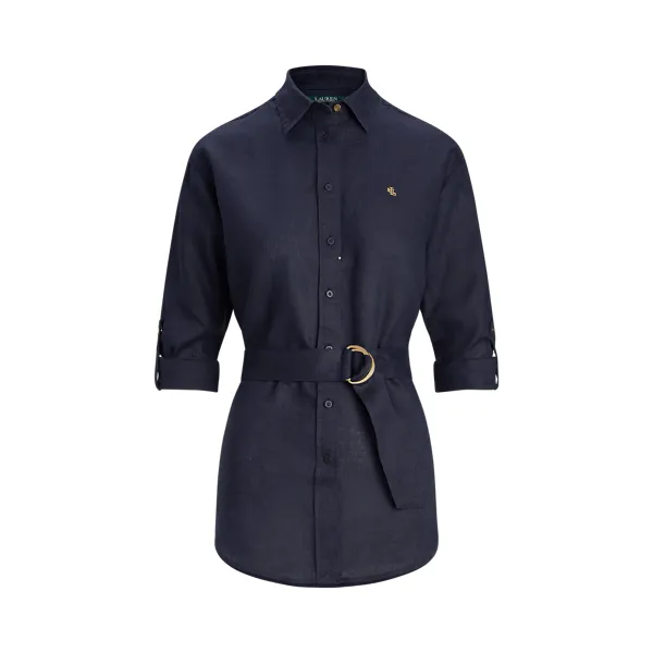 TISSUE LINEN-LS SHIRT, BLUE, XL