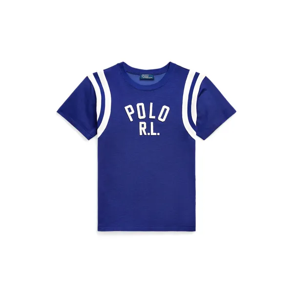 POLO JSY T-SHORT SLEEVE-T-SHIRT, BLUE, L