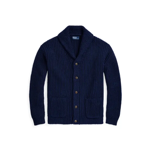 LINEN BLEND-LSL-CRD, BLUE, S