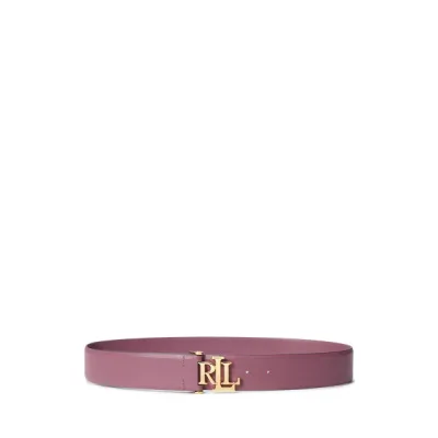 NATURAL SMTH LEATHR-2IN LRL-BLT-WDE, RED, L