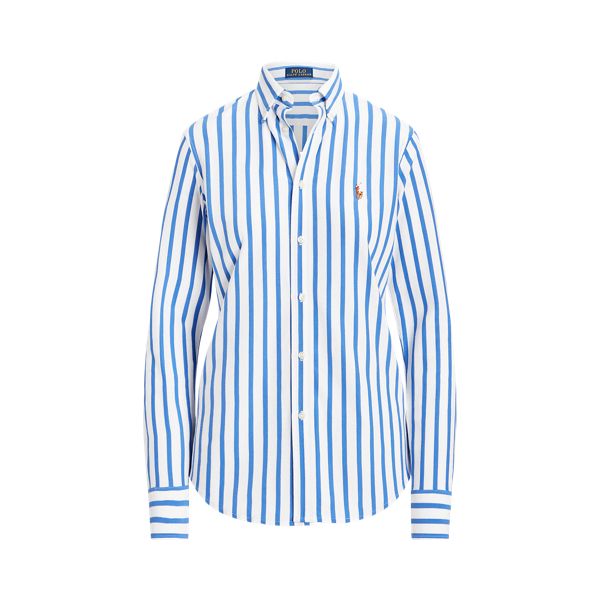 LS KNT OX ST-LONG SLEEVE-BUTTON FRONT SHIRT, WHITE, L