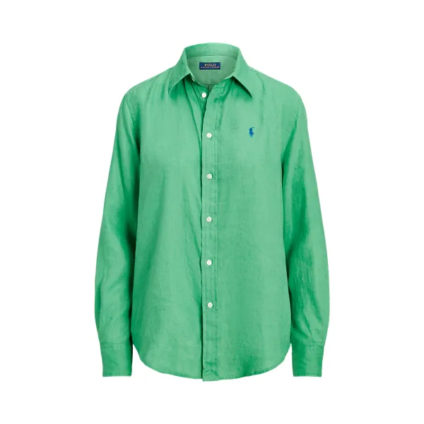 LS RX ANW ST-LONG SLEEVE-BUTTON FRONT SHIRT, GREEN, L