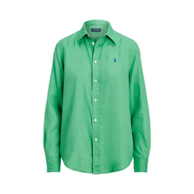 LS RX ANW ST-LONG SLEEVE-BUTTON FRONT SHIRT, GREEN, L