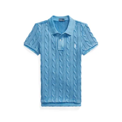 SS CBL POLO-SHORT SLEEVE-POLO SHIRT, BLUE, S