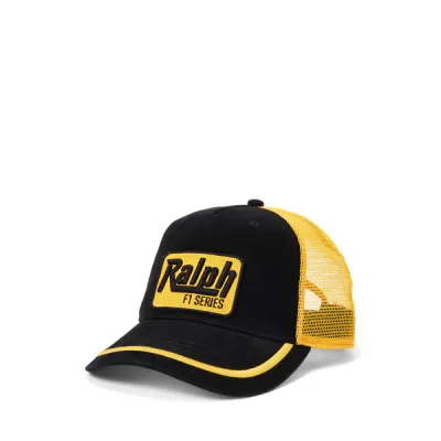 COTTON TWILL-VNTG TRUCKR, BLACK, OSZ