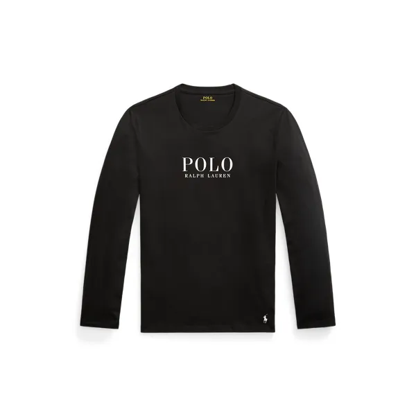 L/S CREW-SLEEP-TOP, BLACK, XXL