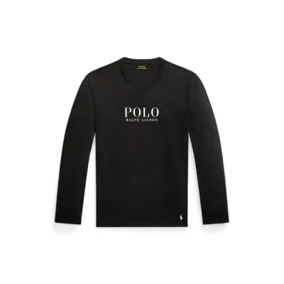 L/S CREW-SLEEP-TOP, BLACK, XXL