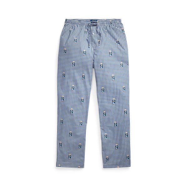 PJ PANT-SLEEP-BOTTOM, BLUE, L