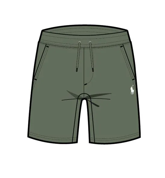 POSHORTM9-ATHLETIC, GREEN, L