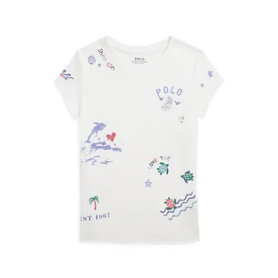 GRAPHICTEE-KNIT SHIRTS-T-SHIRT, WHITE, 2