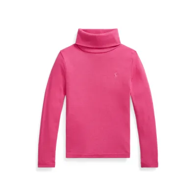 SLD TRTLENCK-KNIT SHIRTS-PULLOVER, PINK, 2