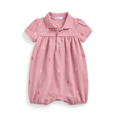 SSKCAOPPBBBL-ONE PIECE-SHORTALL, PINK, 24M