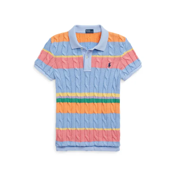 SS CBL POLO-SHORT SLEEVE-POLO SHIRT, BLUE, L