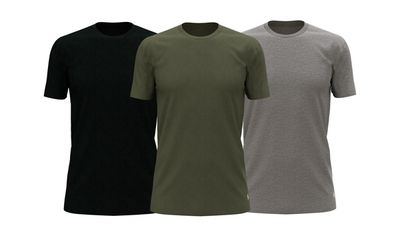 S/S CREW-3 PACK-CREW UNDERSHIRT, MULTICOLOR, L