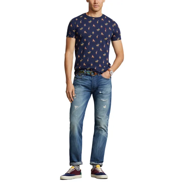 26/1 JERSEY-SSL-TSH, BLUE, XXL