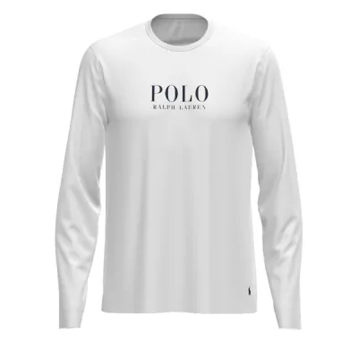 L/S CREW-SLEEP-TOP, WHITE, L