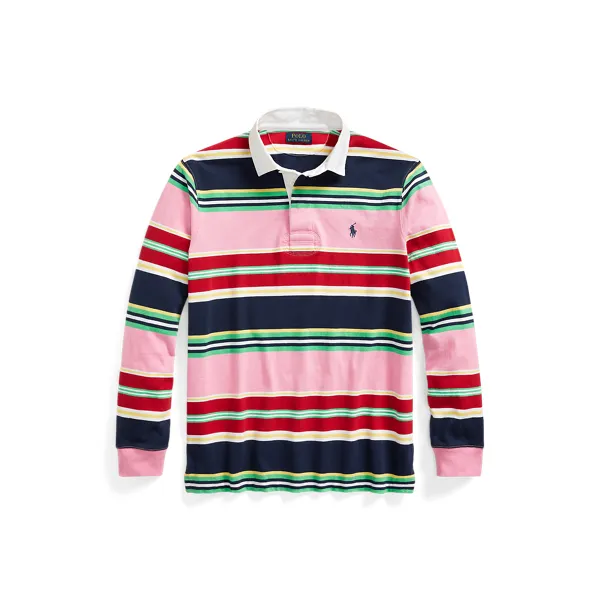 LS RUGBY M1-LONG SLEEVE-RUGBY, PINK, L