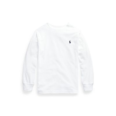 JERSEY-LS SLD CLSC-TP-TSH, WHITE, 3/3T