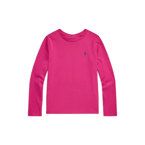 LS TEE-KNIT SHIRTS-T-SHIRT, PINK, L