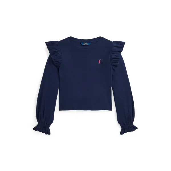 LSMGRFFLTOP-KNIT SHIRTS-PULLOVER, BLUE, L