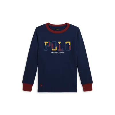 LS CN-KNIT SHIRTS-T-SHIRT, BLUE, 3