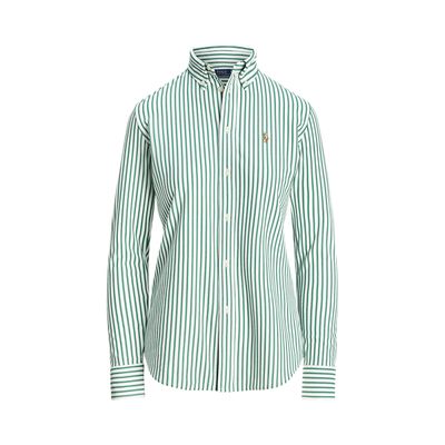 LS KNT OX ST-LONG SLEEVE-BUTTON FRONT SHIRT, WHITE, L