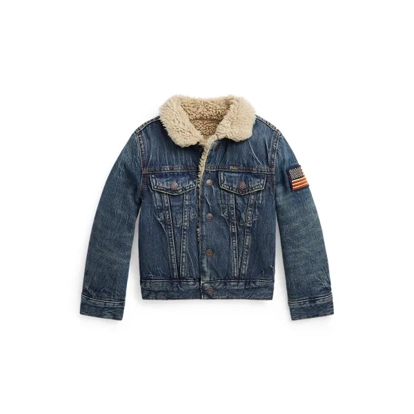 DENIM SHERPA-OUTERWEAR-TRUCKER JACKET, BLUE, 6
