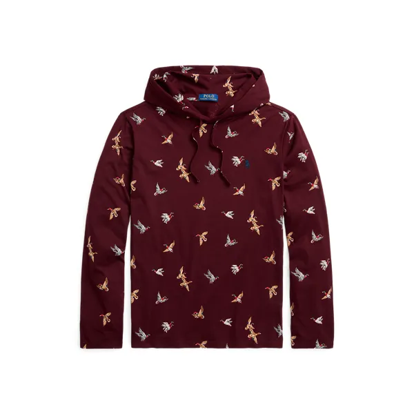 LSPOHOODM12-LONG SLEEVE-T-SHIRT, RED, L