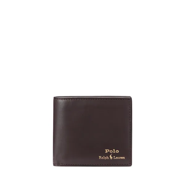 GLD FL BF-WALLET-SMOOTH LEATHER, BROWN, OSZ