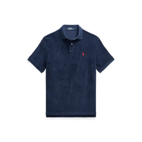 LT WT COTTON TERRY-SSL-PSH, BLUE, L