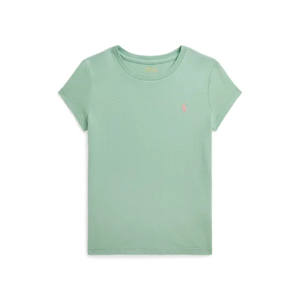 WASHEDPPTEE-KNIT SHIRTS-T-SHIRT, GREEN, 2