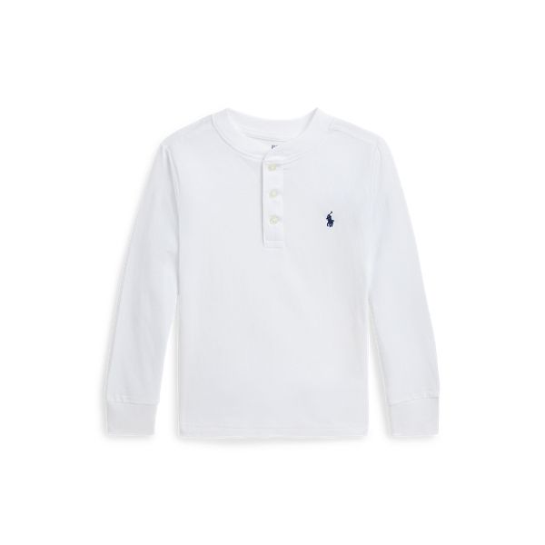 LS HENLEY M3-KNIT SHIRTS-PULLOVER, WHITE, 6