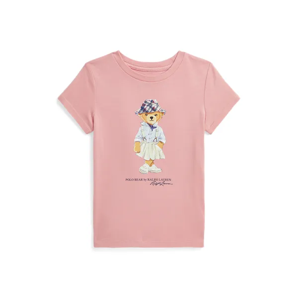 BEARSSCNTEE-KNIT SHIRTS-T-SHIRT, PINK, 2