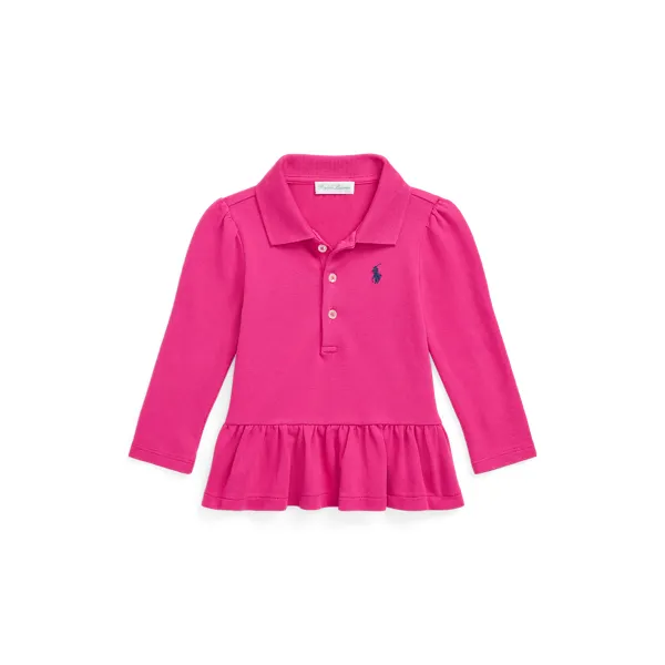 LSMESHPOLOTP-KNIT SHIRTS-POLO SHIRT, PINK, 24M