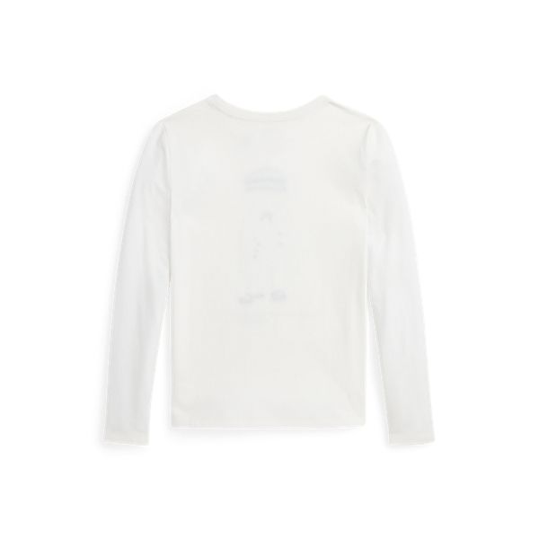 LSBEARCN-KNIT SHIRTS-T-SHIRT, WHITE, S