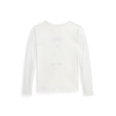 LSBEARCN-KNIT SHIRTS-T-SHIRT, WHITE, S