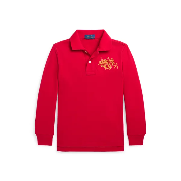 BASIC MESH-LS KC-KN-PSH, RED, 3