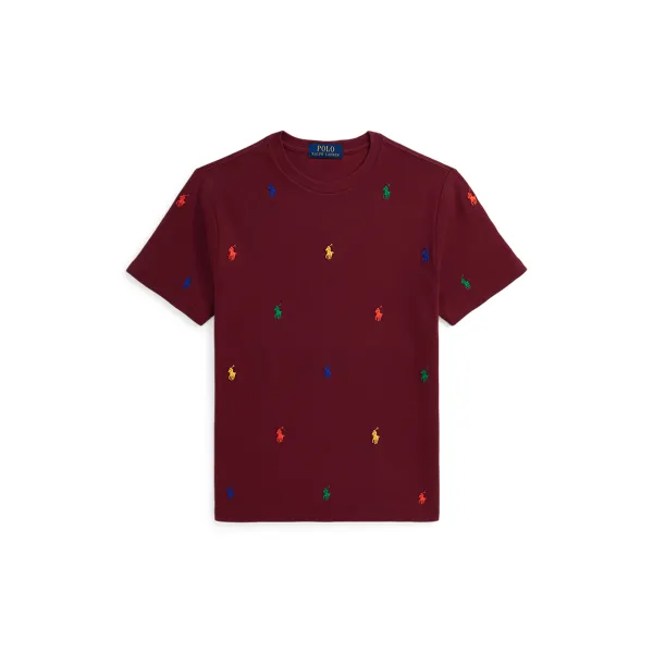 SS CN-KNIT SHIRTS-T-SHIRT, RED, S