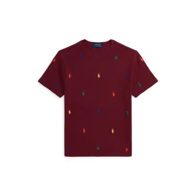 SS CN-KNIT SHIRTS-T-SHIRT, RED, S