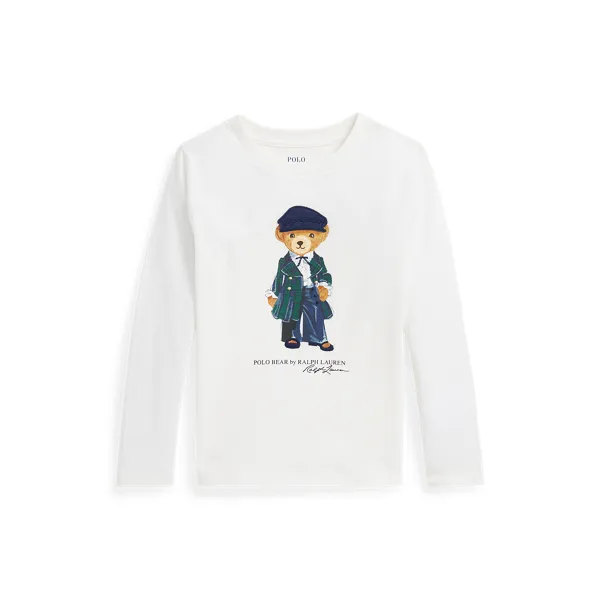 LSBEARCN-KNIT SHIRTS-T-SHIRT, WHITE, 2