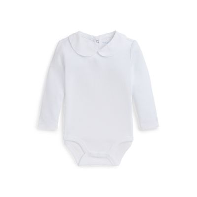 LS BODYSUIT-ONE PIECE-BODYSUIT, WHITE, 6M