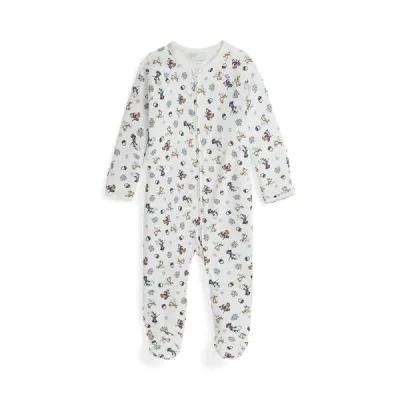 PRNT CVERALL-ONE PIECE-COVERALL, BEIGE/NATURALS, 9M