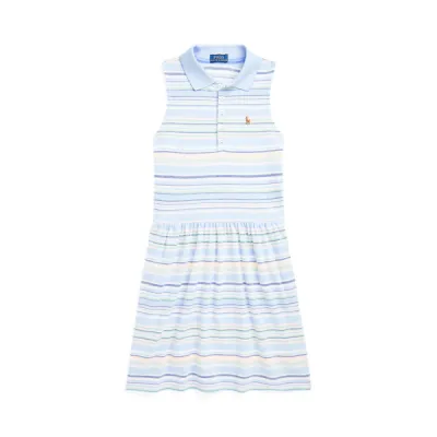 OXFORD MESH-SL POLO DRES-DR-DAD, BLUE, S