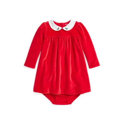 EMB VLR DRS-DRESSES-OCCASION DRESS, RED, 12M