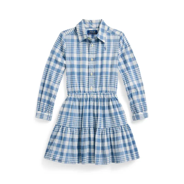 CHECKSHDRSS-DRESSES-DAY DRESS, BLUE, 4